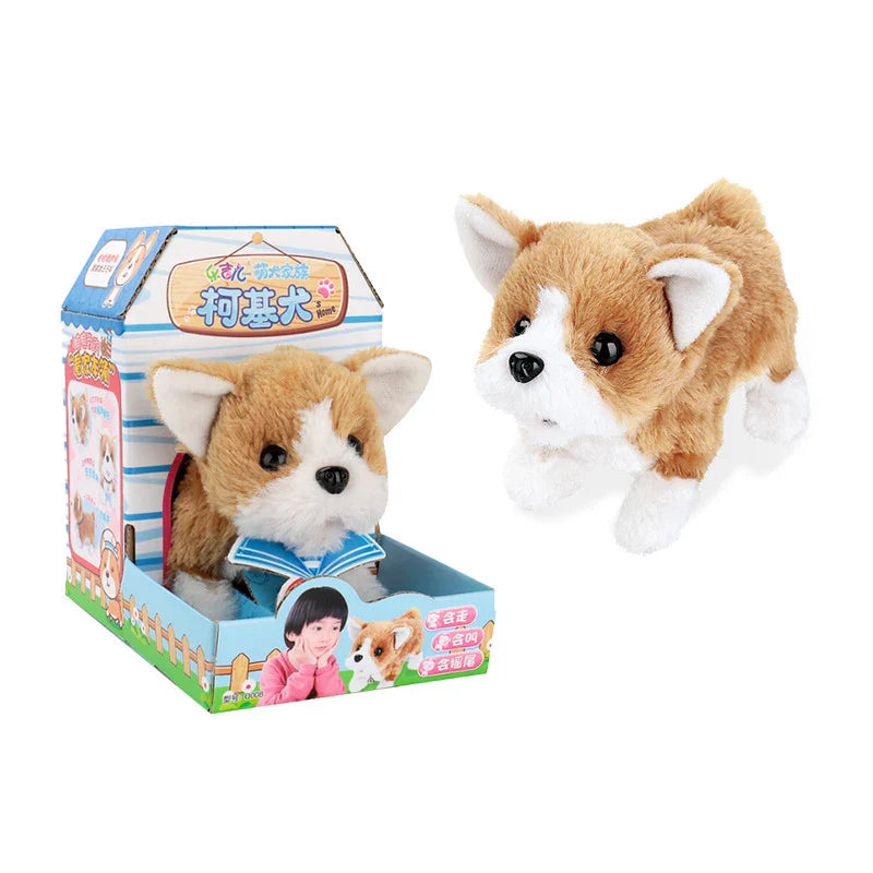 KTX-661011 Interactive Plush Toy Dog for Kids - Electric Walking Pet Doll Companion, Soft and Cuddly, 18 Months+