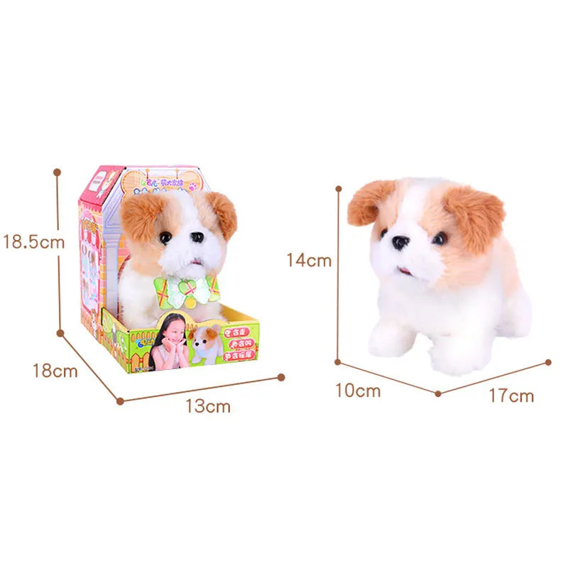 KTX-661011 Interactive Plush Toy Dog for Kids - Electric Walking Pet Doll Companion, Soft and Cuddly, 18 Months+