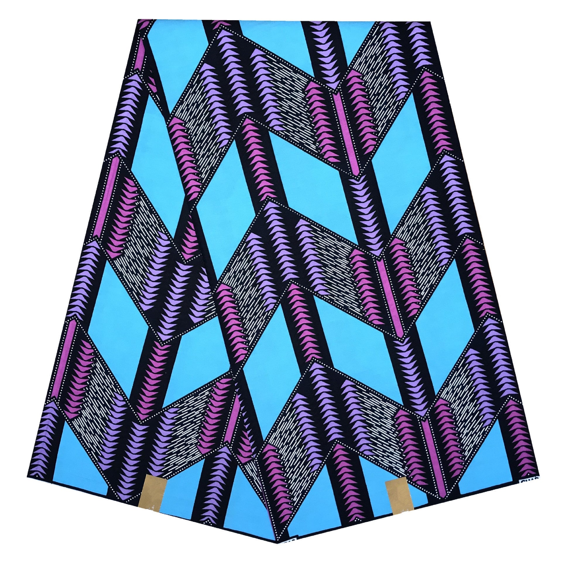 KTX-661587 African Cotton Batik Cloth - 6 Yards, 100% Cotton, Plant Print, Versatile for Apparel and Home Décor