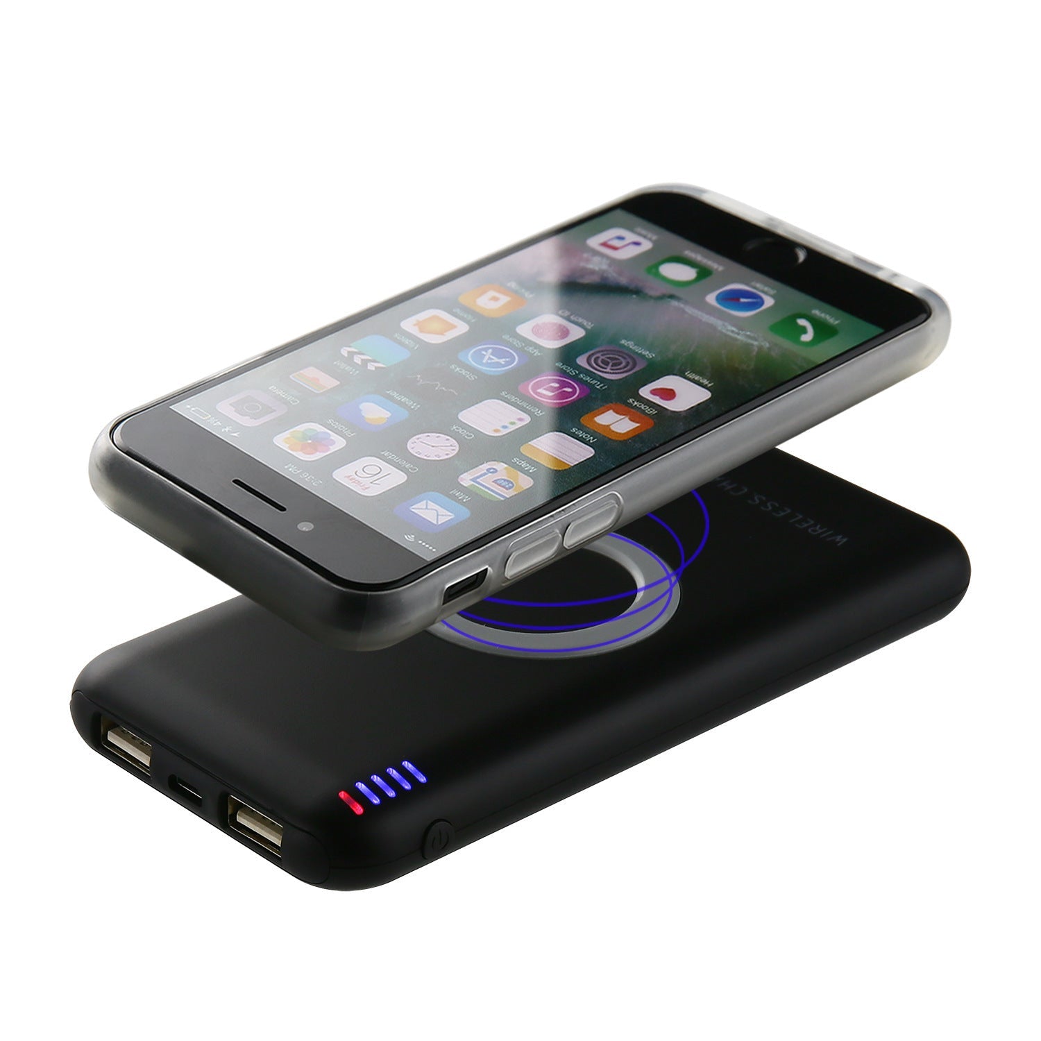 KTX-661971 Wireless Mobile Power Charger - B100, 2000mA Input, Black/White Options