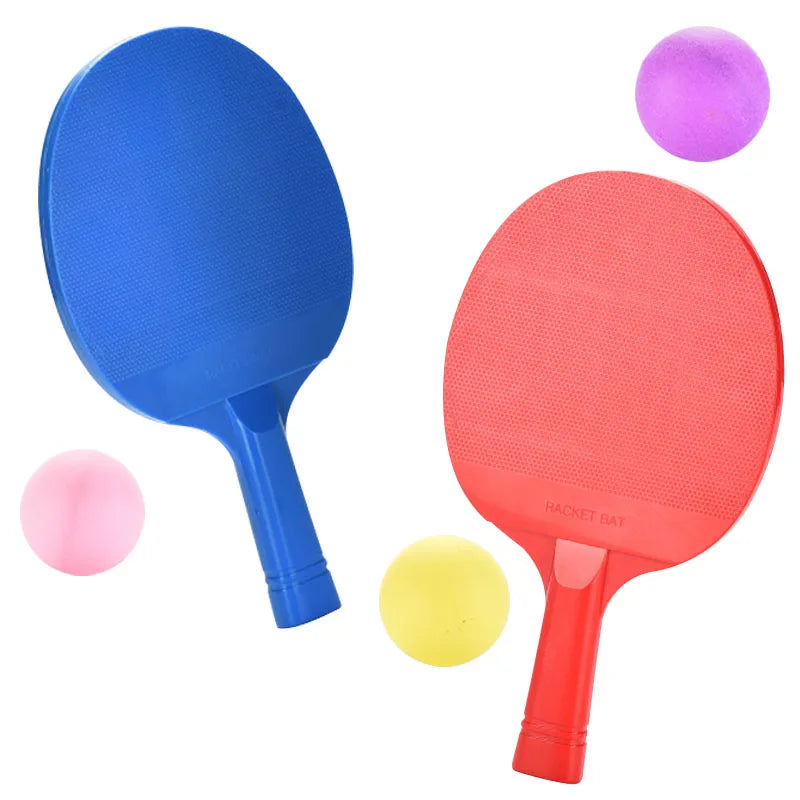 KTX-662163 Outdoor Table Tennis Racket Set for Kids - Plastic Ping Pong Toys, Ages 3+