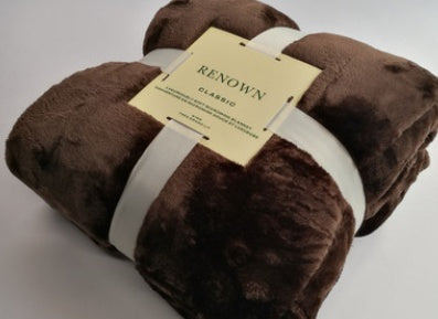 KTX-662227 Lightweight Coral Fleece Flannel Blanket for Office and Summer Use - Multiple Sizes Available