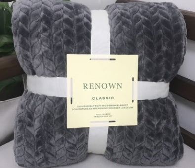 KTX-662227 Lightweight Coral Fleece Flannel Blanket for Office and Summer Use - Multiple Sizes Available