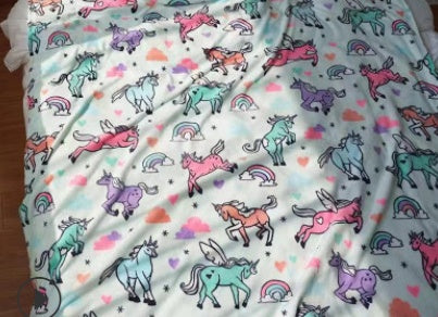 KTX-662227 Lightweight Coral Fleece Flannel Blanket for Office and Summer Use - Multiple Sizes Available