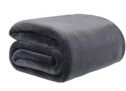 KTX-662227 Lightweight Coral Fleece Flannel Blanket for Office and Summer Use - Multiple Sizes Available