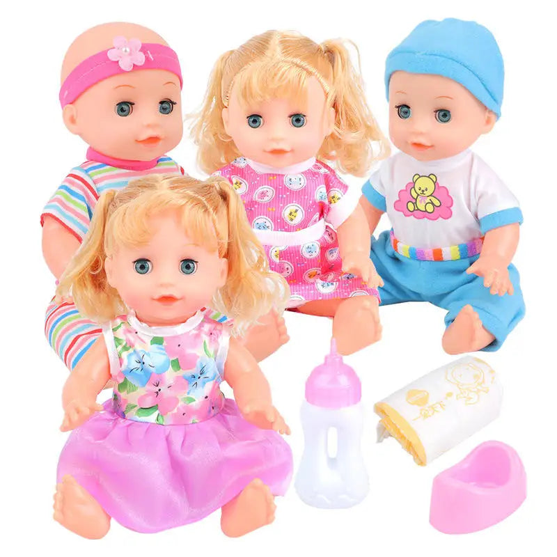KTX-662739 Cute Baby Doll Play Set - Talking Doll with Changing Clothes, Educational Toy for Kids 0-14 Years