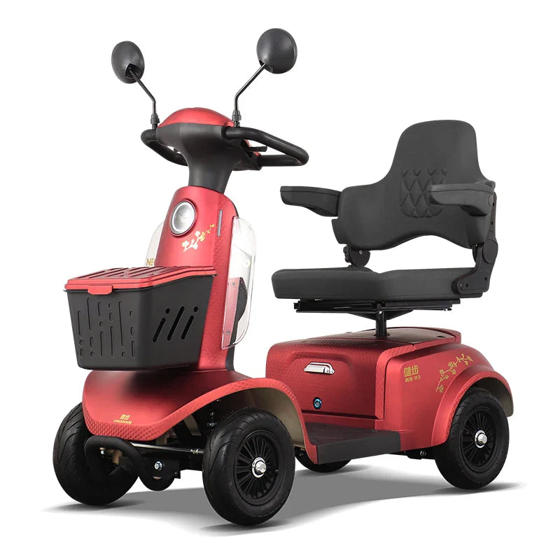 KTX-662931 VIGOROUS NEO 4 Wheel Mobility Scooter for Adults - Adjustable with Electric Magnetic Brake, Range Up to 60km