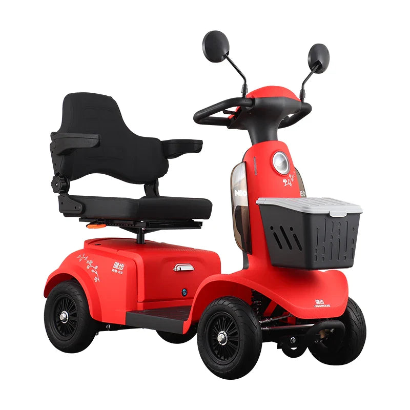 KTX-662931 VIGOROUS NEO 4 Wheel Mobility Scooter for Adults - Adjustable with Electric Magnetic Brake, Range Up to 60km