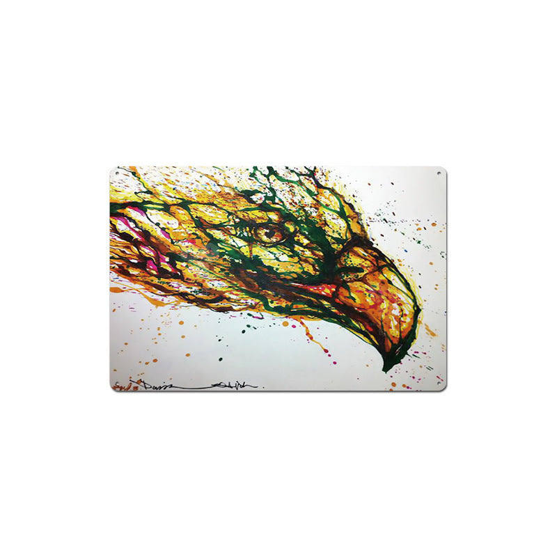 KTX-662995 Animal-Themed Retro Tin Wall Art for Cafe and Commercial Spaces - 20x30 cm