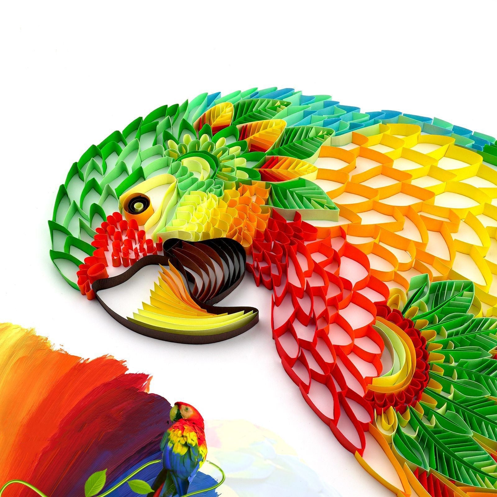 KTX-663891 Quilted Paper Painting Craft Kit with Custom and Colorful Quilling Paper