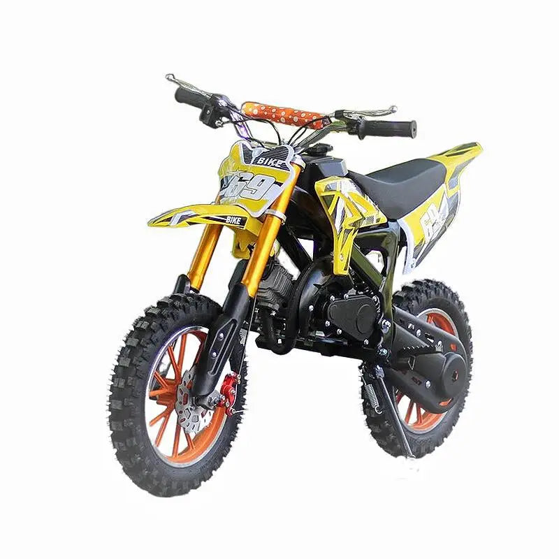 KTX-664787 Kids 49cc 2-Stroke Dirt Bike for Off-Road Adventures with Manual Ignition and Disc Brakes