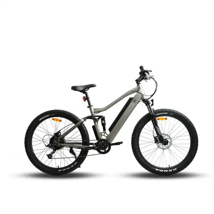 KTX-665683 Eunorau UHVO 36V 13Ah Electric Bike with 350W Full Suspension, 7-Speed Gears, and 27.5-Inch Tires