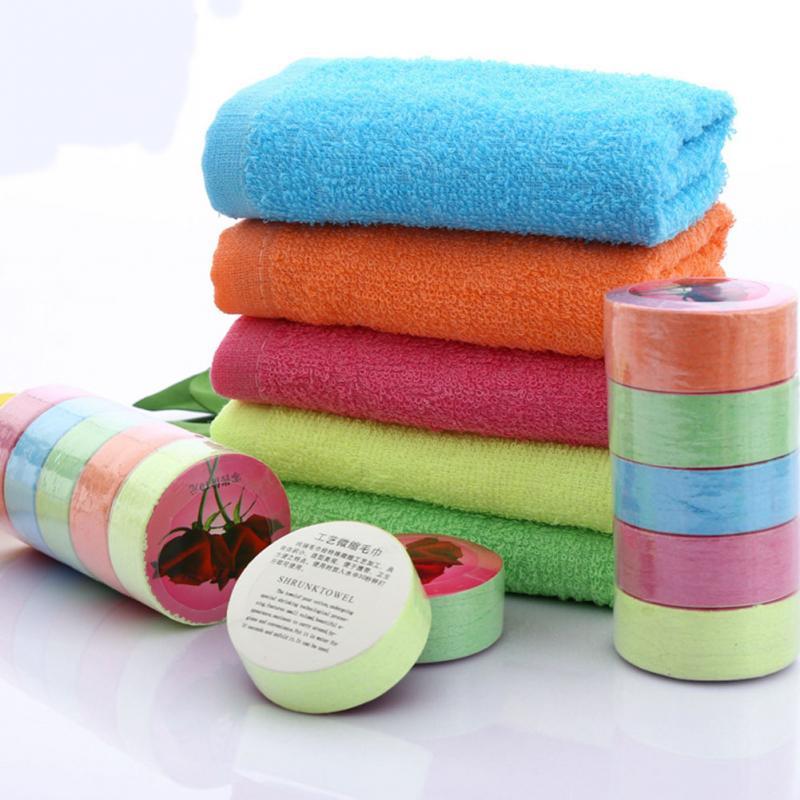 KTX-665939 Compressed Cotton Towel - 80% Cotton & 20% Polyester, Soft and Convenient for Everyday Use