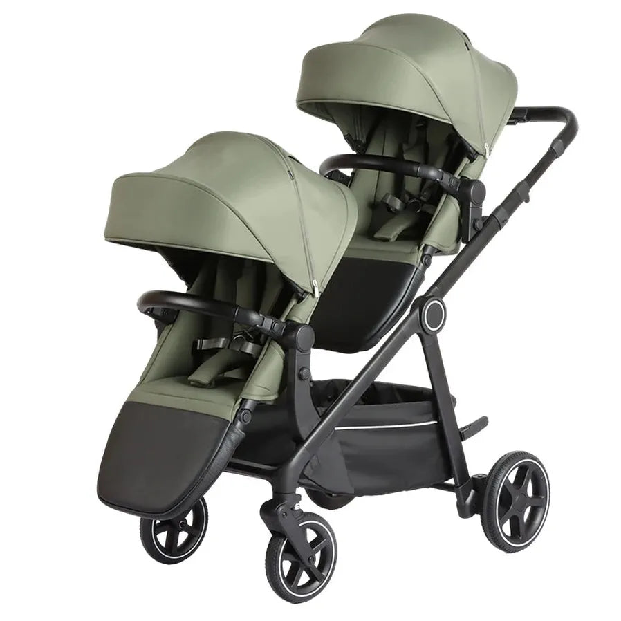 KTX-666707 Lightweight Twin Baby Stroller 3 in 1 for Newborns to 3 Years - Versatile Jogger and Double Seat Design