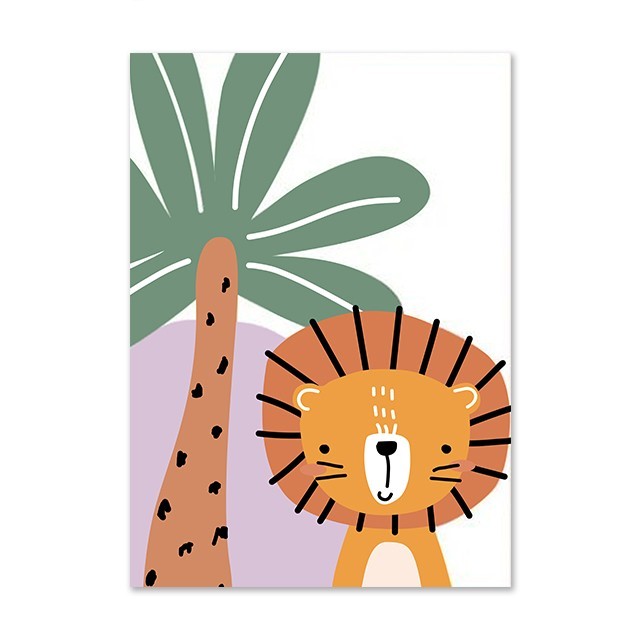 KTX-667347 Modern Canvas Decorative Painting for Living Room – Frameless Design with White Edge