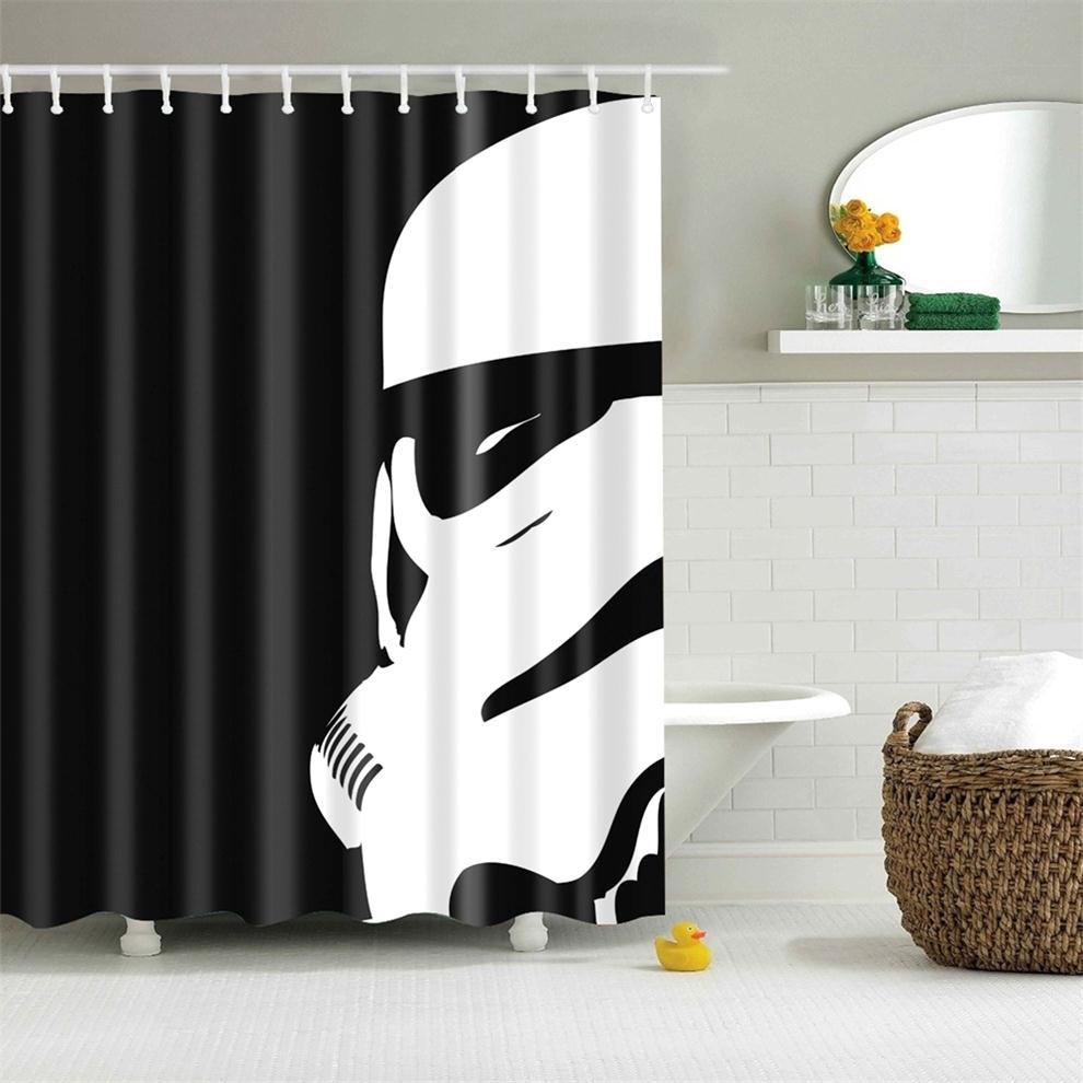 KTX-668371 Waterproof 3D Digital Printing Shower Curtain - 180x180cm Polyester Design
