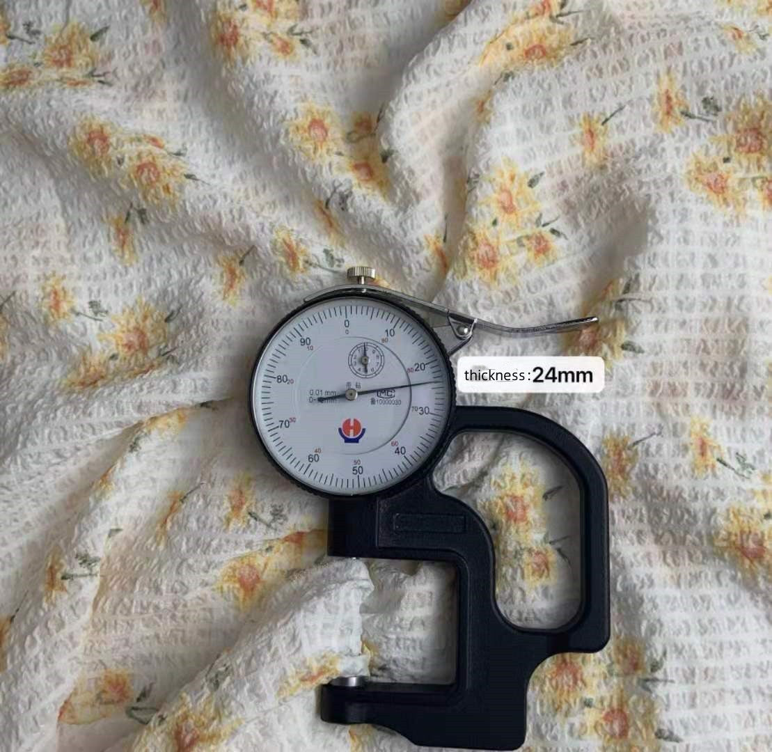 KTX-668499 Chiffon Gold Printed Hanfu Fabric for Spring and Summer - 100% Polyester, 148cm Wide