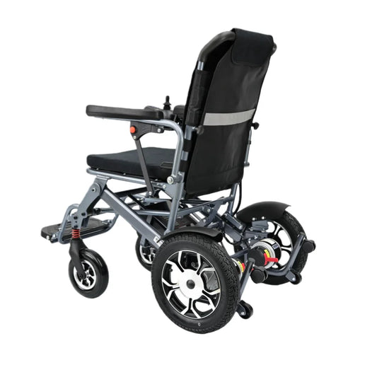 KTX-668691 Lightweight Portable Remote Control Electric Aluminium Alloy Wheelchair with Lithium Battery