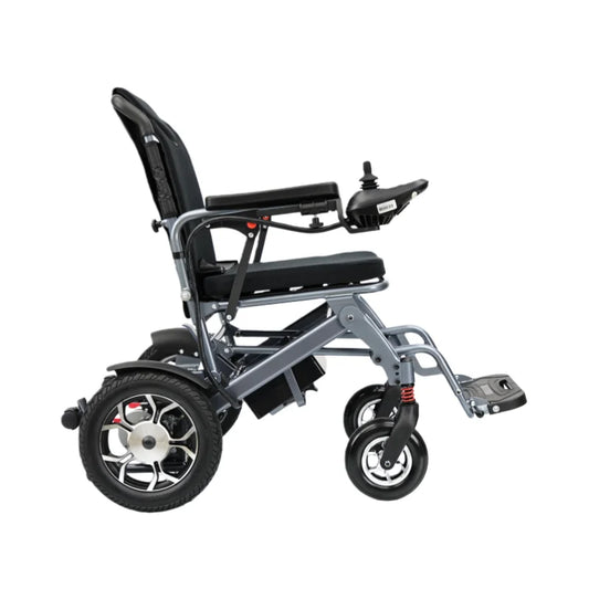 KTX-668691 Lightweight Portable Remote Control Electric Aluminium Alloy Wheelchair with Lithium Battery