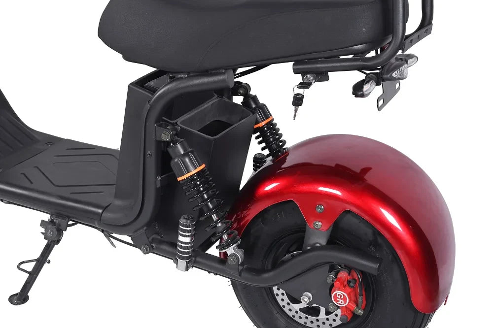 KTX-670163 1500W 60V 20Ah Electric Scooter with Dual Suspension, 45km/h Max Speed, 35-50km Range, 200kg Load Capacity