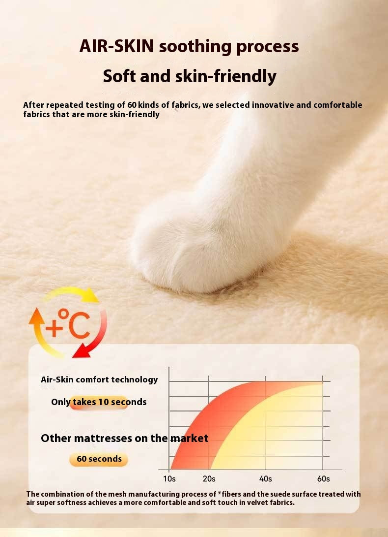 KTX-671251 Cozy Triangle Elk Nest for Cats and Dogs - Warm Winter Sleeping Bed