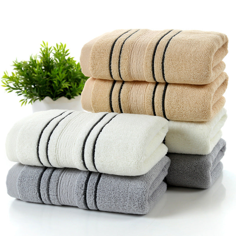 KTX-671699 Pure Cotton Bath Towels Set - Soft and Skin-Friendly, Multi-Color Options Available