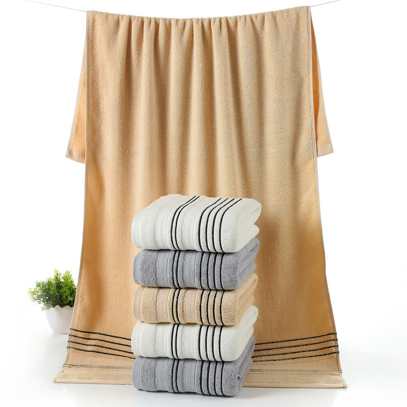 KTX-671699 Pure Cotton Bath Towels Set - Soft and Skin-Friendly, Multi-Color Options Available
