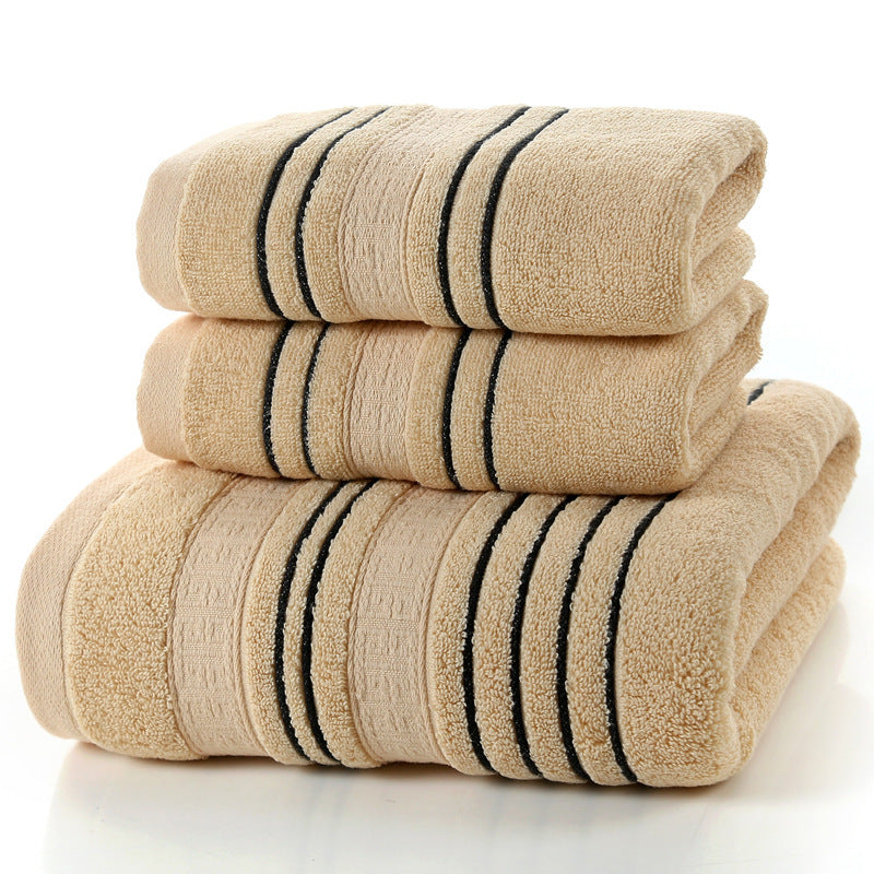 KTX-671699 Pure Cotton Bath Towels Set - Soft and Skin-Friendly, Multi-Color Options Available