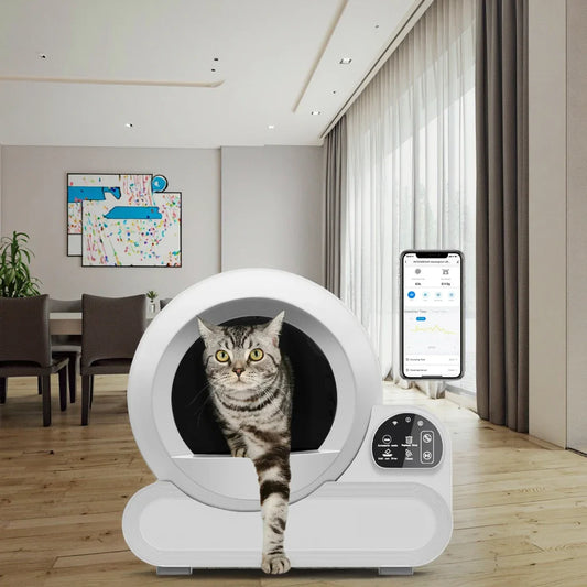 KTX-672403 Automatic 70L Cat Litter Box with App Control and Odor Management
