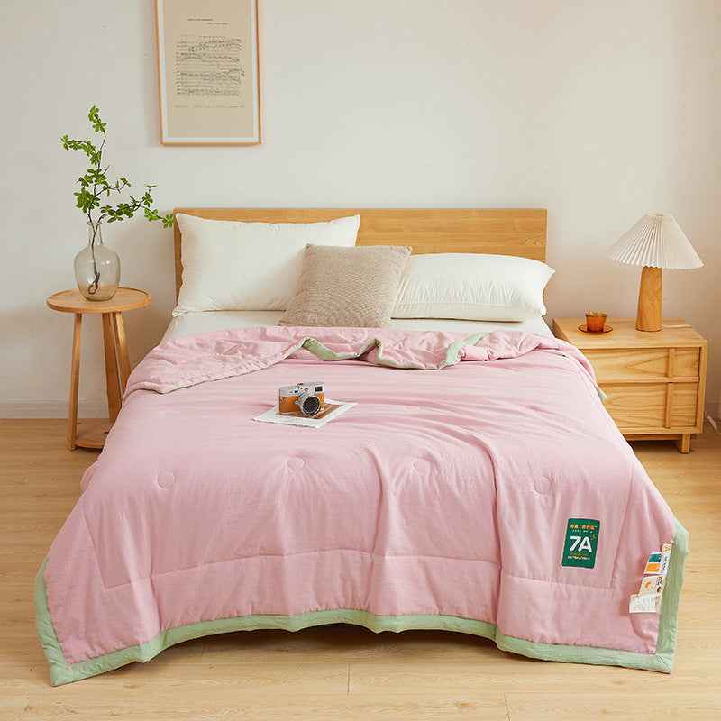 KTX-673043 Antibacterial Raw Cotton Washable Summer Quilt - Multiple Sizes Available