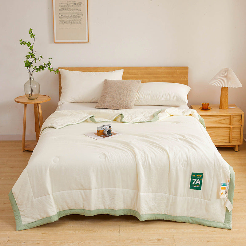 KTX-673043 Antibacterial Raw Cotton Washable Summer Quilt - Multiple Sizes Available