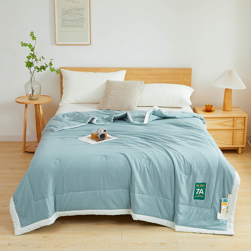 KTX-673043 Antibacterial Raw Cotton Washable Summer Quilt - Multiple Sizes Available