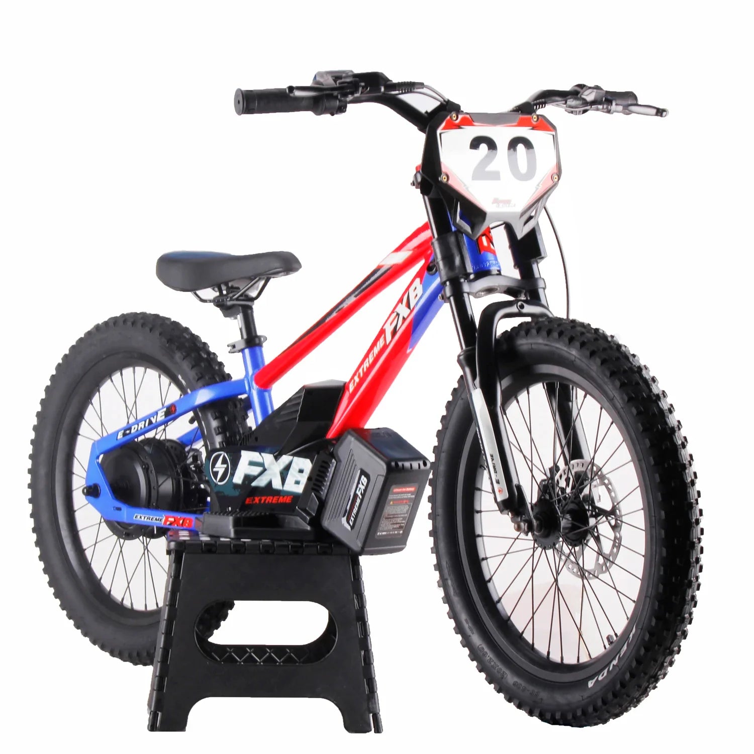 KTX-673683 20-inch Electric Balance Bike for Kids - 800W Hub Motor, 3-Speed, Foldable, Lightweight, Hydraulic Disc Brakes