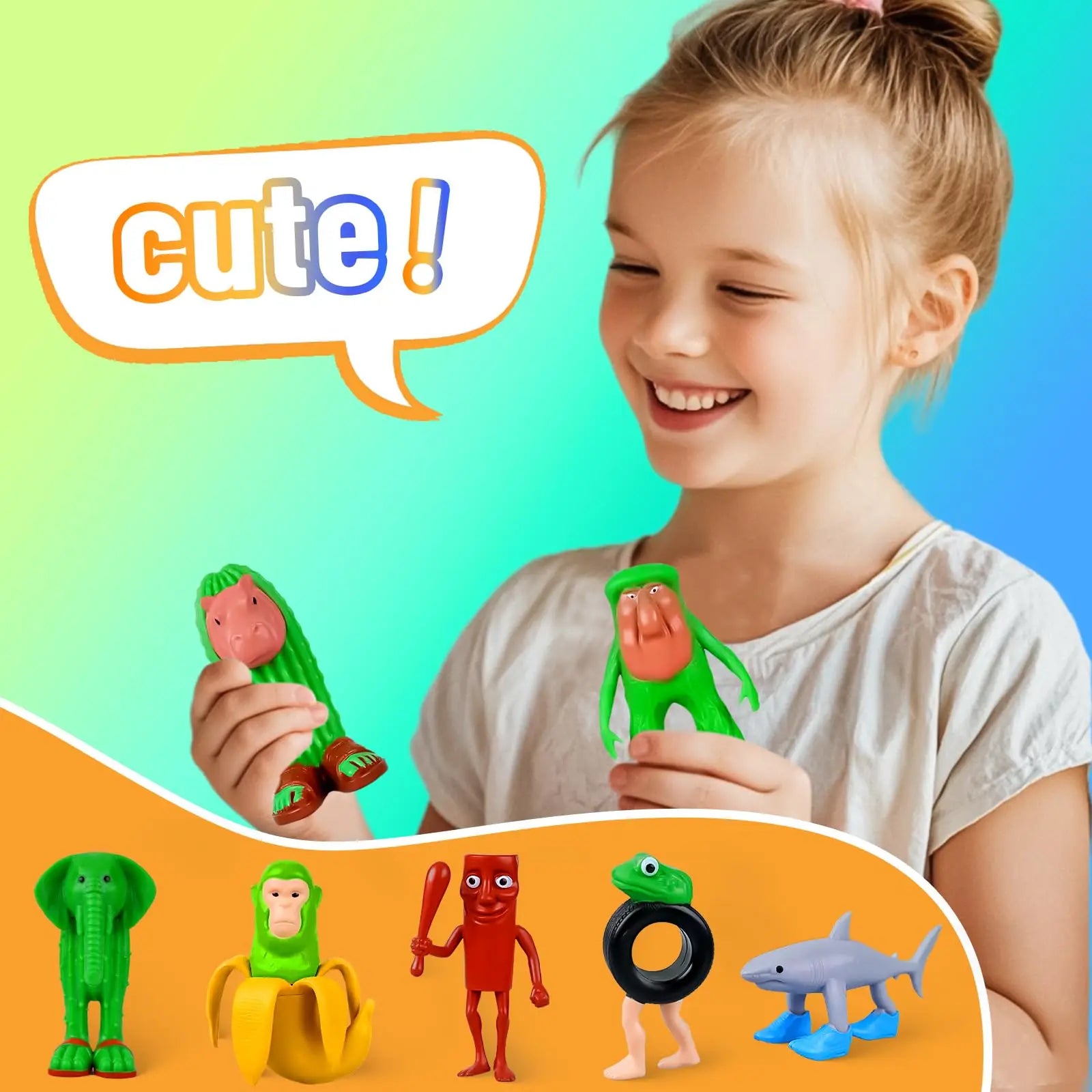 3D Printed Animal Action Figures - Creative Fidget Toy for Kids Ages 4 and Up