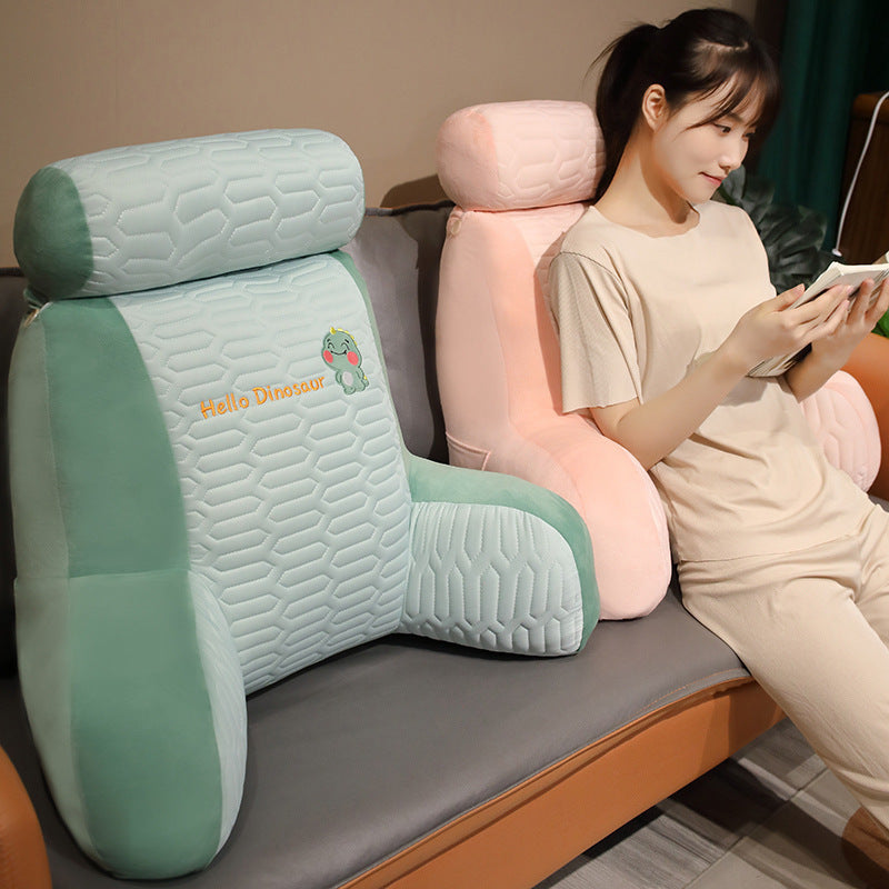 KTX-674323 Cute Cartoon Printed Latex Ice Silk Waist Pillow in Various Adorable Designs