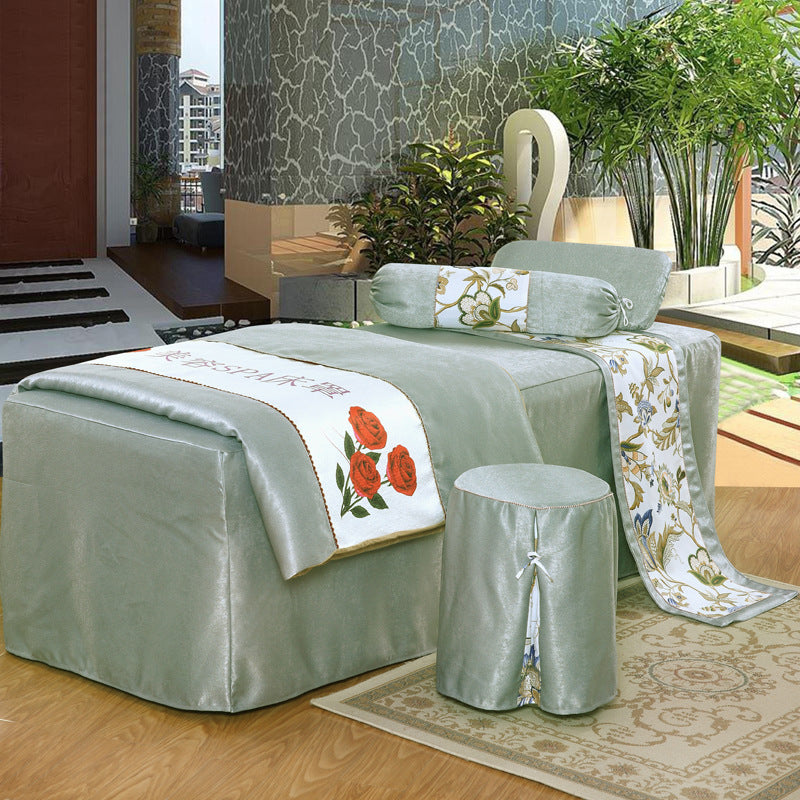 KTX-675411 Elegant Twill Weave Beauty Bedspread Set – 4-Piece Humanism Collection