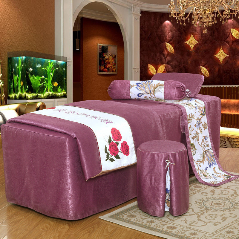 KTX-675411 Elegant Twill Weave Beauty Bedspread Set – 4-Piece Humanism Collection