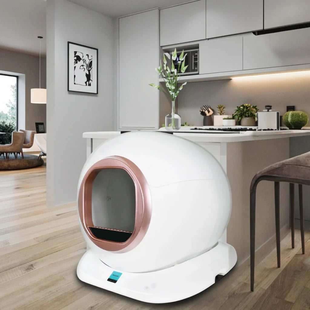 KTX-675859 Smart Self-Cleaning Cat Litter Box with APP Control and Wi-Fi Connectivity, 65L Capacity