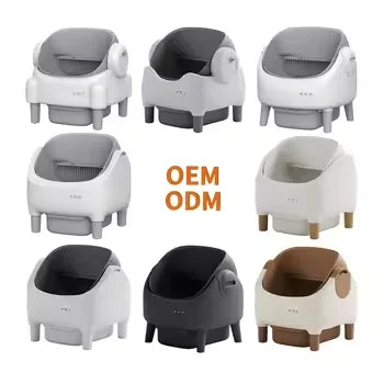 KTX-678163 Automatic Self-Cleaning Cat Litter Box with APP Control - Extra Large, Durable Plastic, Odor-Free Design