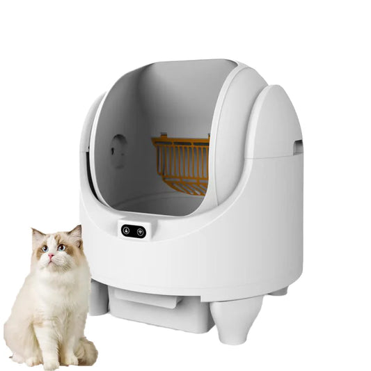 KTX-678163 Automatic Self-Cleaning Cat Litter Box with APP Control - Extra Large, Durable Plastic, Odor-Free Design