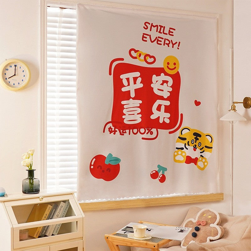 KTX-678419 Cartoon-Themed Velcro Cabinet Curtain for Children's Rooms – Multiple Sizes Available