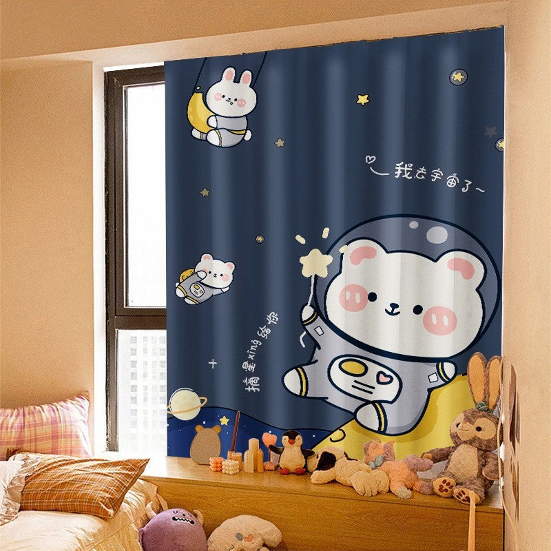 KTX-678419 Cartoon-Themed Velcro Cabinet Curtain for Children's Rooms – Multiple Sizes Available