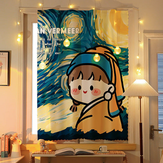 KTX-678419 Cartoon-Themed Velcro Cabinet Curtain for Children's Rooms – Multiple Sizes Available
