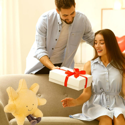 KTX-678547 Sunshine and Moon Plush Toy Set - Soft Stuffed Animal Pillows for Kids, Perfect Birthday Gift, Warm and Cozy Hugging Companions