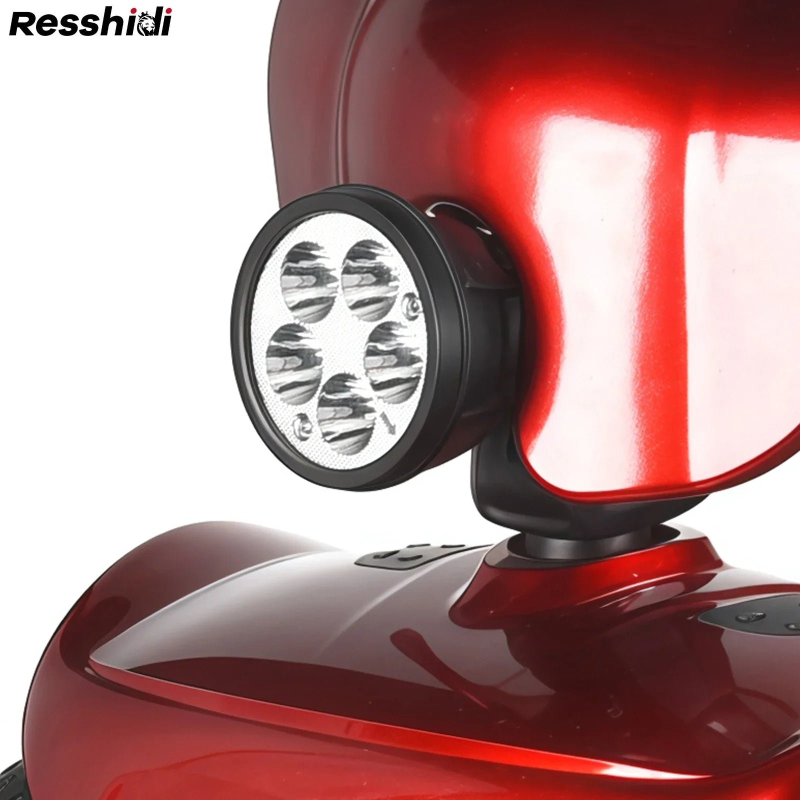 KTX-678739 Foldable 4 Wheel Electric Mobility Scooter, 120 Kg Capacity, 15km Range, Electronic Brake, Removable Battery