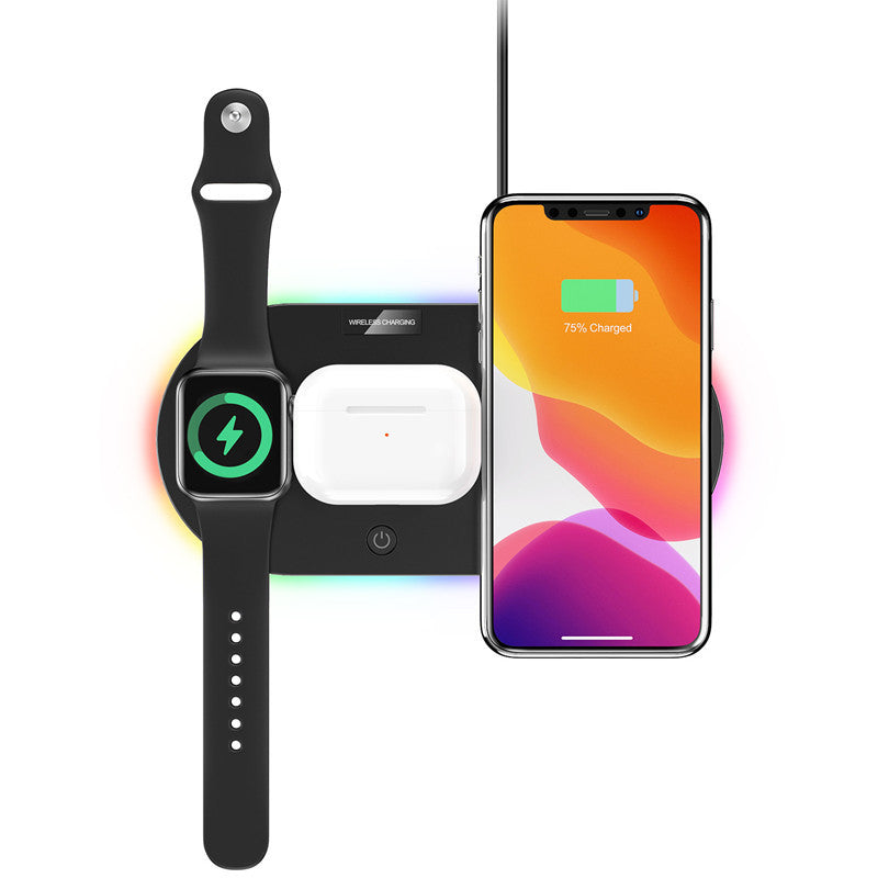 KTX-678931 15W Fast Charge Multi-function Wireless Desktop Charger with USB Interface