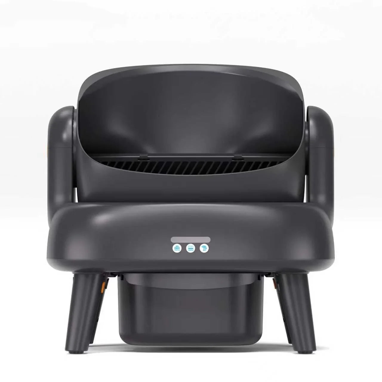 KTX-679315 Eco-Friendly Open Top Cat Litter Tray with Large Capacity and Triple Lifting Handles for Easy Cleaning