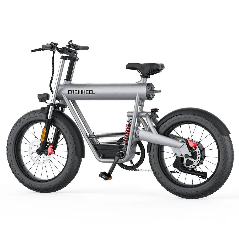 KTX-679571 1000W Electric Mountain Bike with 20-Inch Fat Tires, 7-Speed, and Hydraulic Disc Brakes