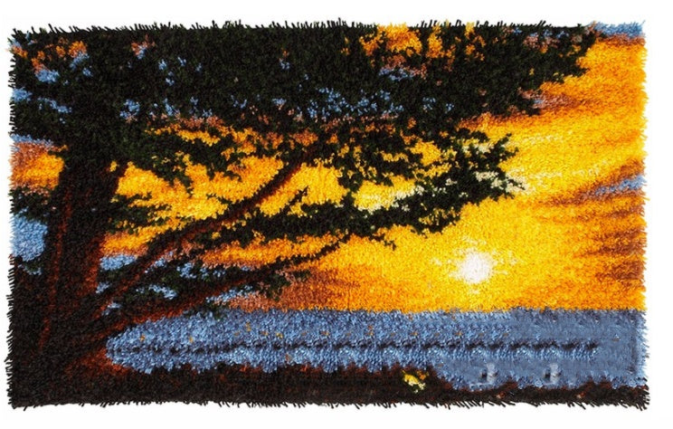 KTX-679699 DIY Polyamide Fiber Carpet Embroidery - 100x60 CM