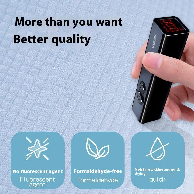 KTX-679827 Blue Bamboo Fiber Breastfeeding Pillow with Guardrail for Infants 1-3 Years